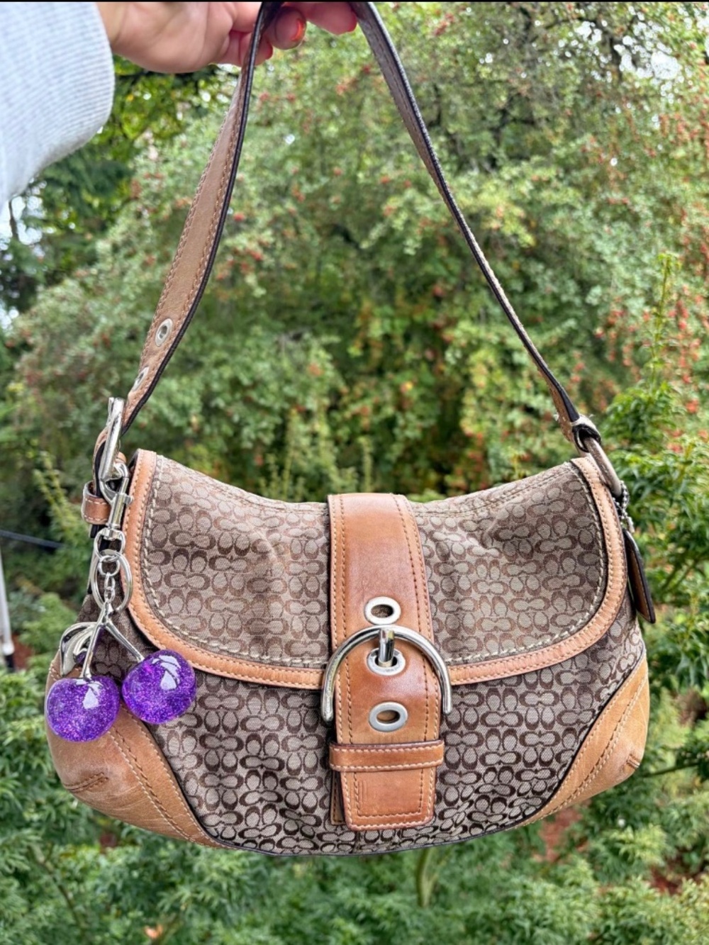 large vintage coach soho bag